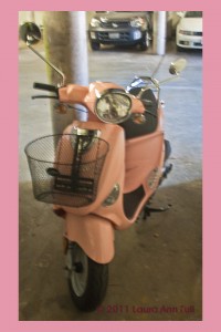 My pink Buddy 125cc Scooter